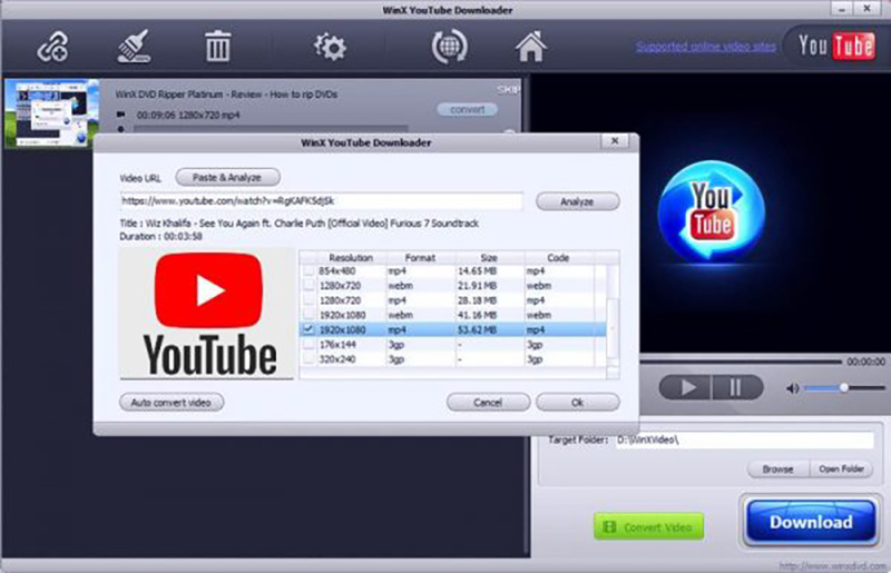 Comment enregistrer une vidéo YouTube - Winx YouTube Downloader