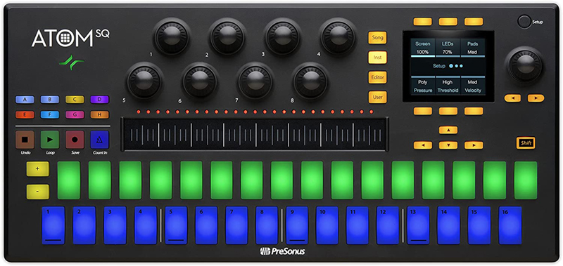 test - PreSonus Atom SQ Hybrid MIDI Clavier,Pad Performance et Production Controller