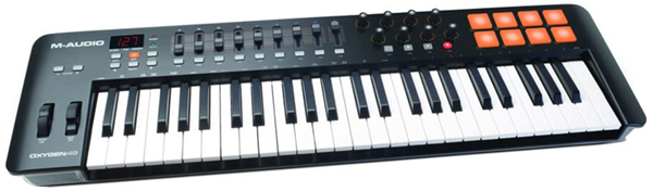 test - M-Audio Oxygen 49 IV – Clavier Maître MIDI 49 Touches avec 8 Pads Sensibles